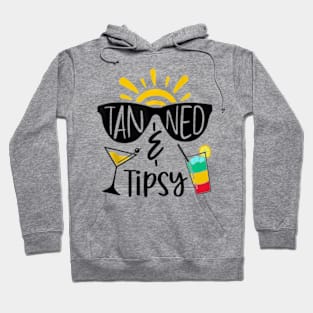 Tanned And Tipsy Summer Vintage Hoodie